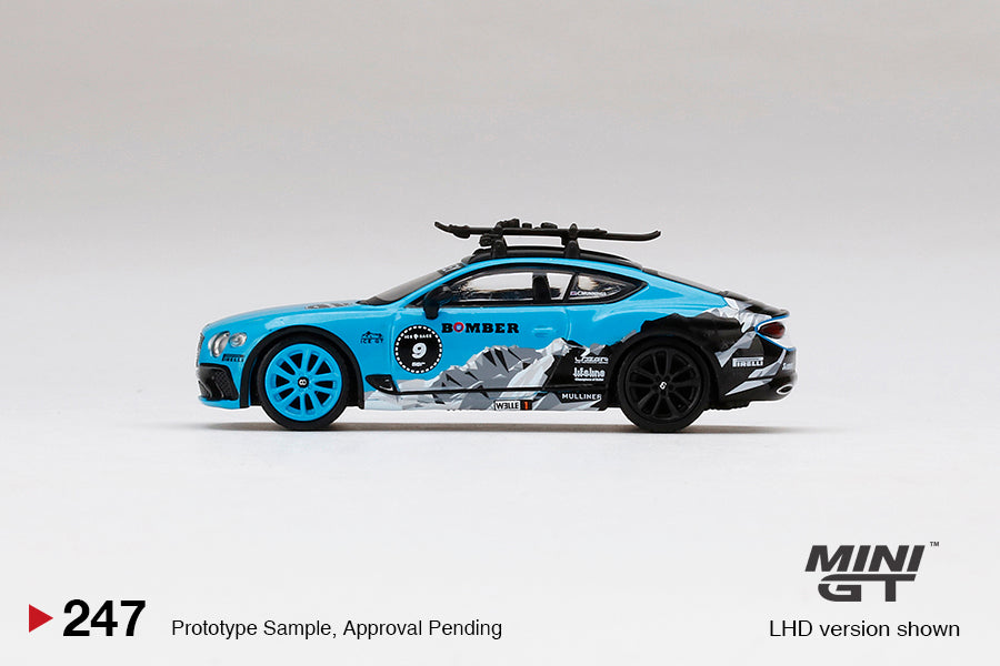1:64 Mini GT #247 Bentley Continental GT 2020 GP Ice Race Blue Limited Edition mgt00247