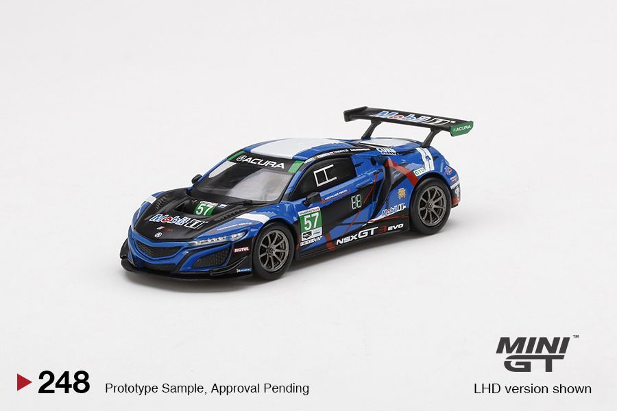 1/64 Mini GT #248 Acura NSX GT3 EVO #57 2020 IMSA 24Hr Daytona Blue Limited Edition mgt00248