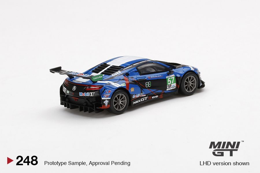 1/64 Mini GT #248 Acura NSX GT3 EVO #57 2020 IMSA 24Hr Daytona Blue Limited Edition mgt00248