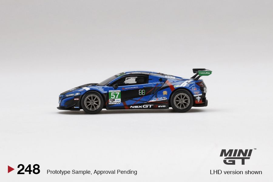 1/64 Mini GT #248 Acura NSX GT3 EVO #57 2020 IMSA 24Hr Daytona Blue Limited Edition mgt00248