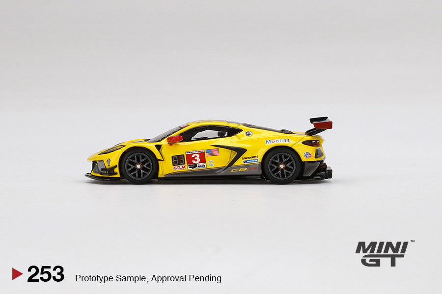 Mini GT 1:64 #253 Chevrolet Corvette C8.R #3 2020 IMSA 24 Hr Daytona (Yellow) Limited Edition  MGT00253