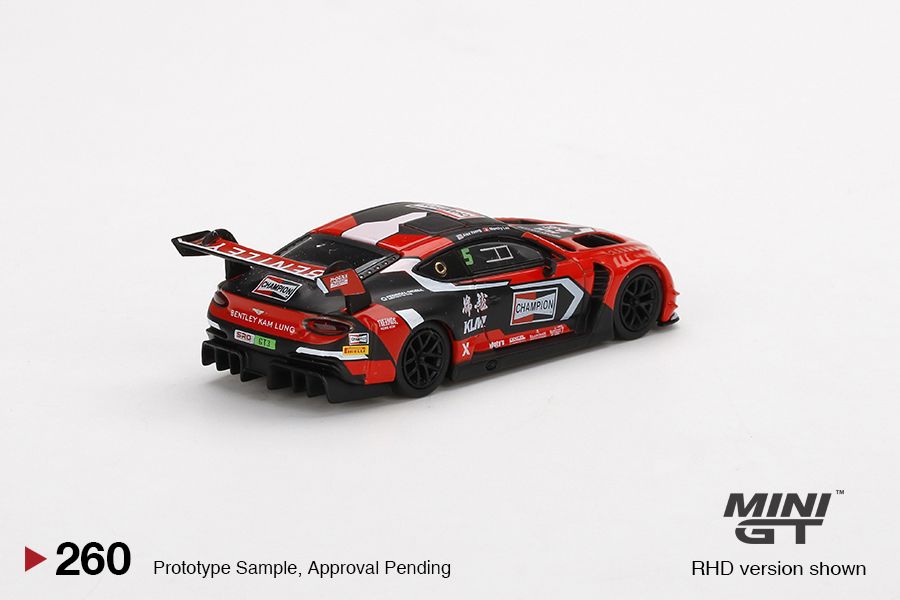 1/64 Mini GT #260 Bentley Continental GT3 #5 CHAMPION 2018 Blancpain GT Asia Limited Edition mgt00260