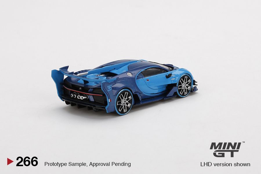1/64 Mini GT #266 Bugatti Vision Gran Turismo Blue Limited Edition mgt00266