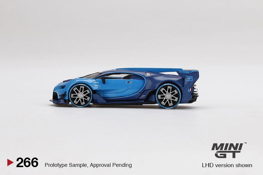 1/64 Mini GT #266 Bugatti Vision Gran Turismo Blue Limited Edition mgt00266