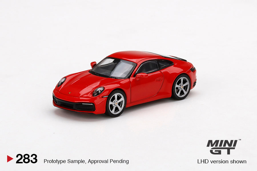 1/64 Mini GT #283 Porsche 911 (992) Carrera S Guard Red Limited Edition mgt00283