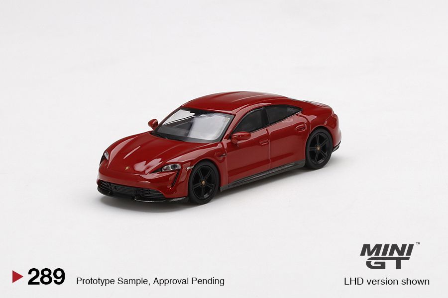 1/64 Mini GT #289 Porsche Taycan Turbo S Carmine Red Limited Edition mgt00289