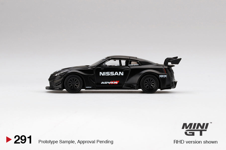 1:64 Mini GT #291 LB-Silhouette WORKS GT NISSAN 35GT-RR Ver.2 ADVAN Matte Black Limited Edition mgt00291