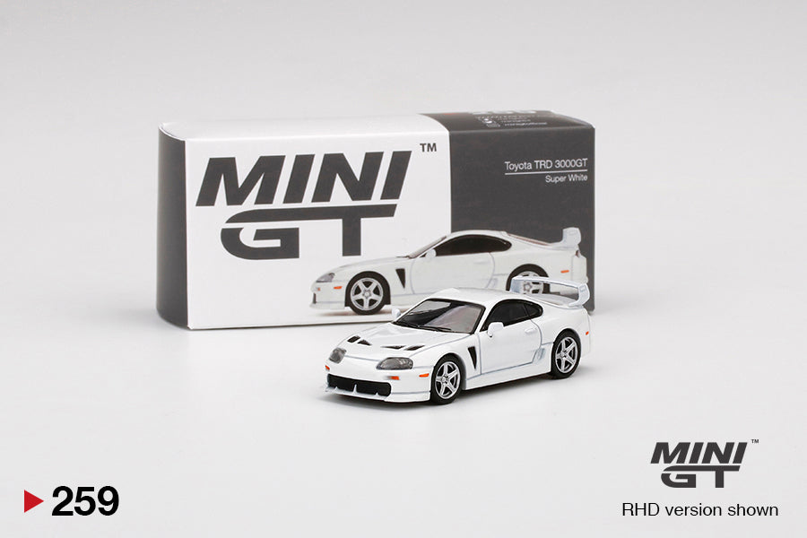 1/64 Mini GT #259 Toyota TRD 3000GT Renaissance Super White Limited Edition mgt00259