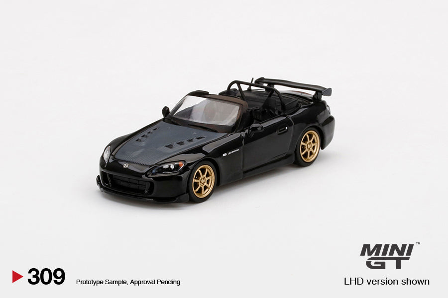1:64 Mini GT #309  Honda S2000 (AP2) Mugen Berlina Black Limited Edition mgt00309