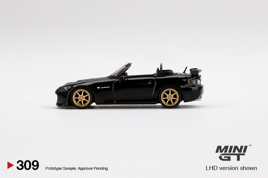 1:64 Mini GT #309  Honda S2000 (AP2) Mugen Berlina Black Limited Edition mgt00309