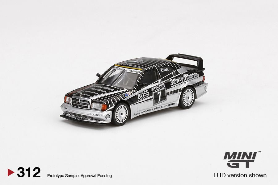 1/64 Mini GT #312 Mercedes-Benz 190E 2.5-16 Evolution II #7 AMG-Mercedes 1990 DTM Limited Edition mgt00312