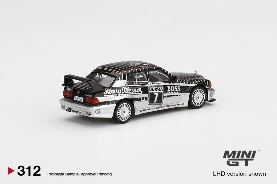 1/64 Mini GT #312 Mercedes-Benz 190E 2.5-16 Evolution II #7 AMG-Mercedes 1990 DTM Limited Edition mgt00312