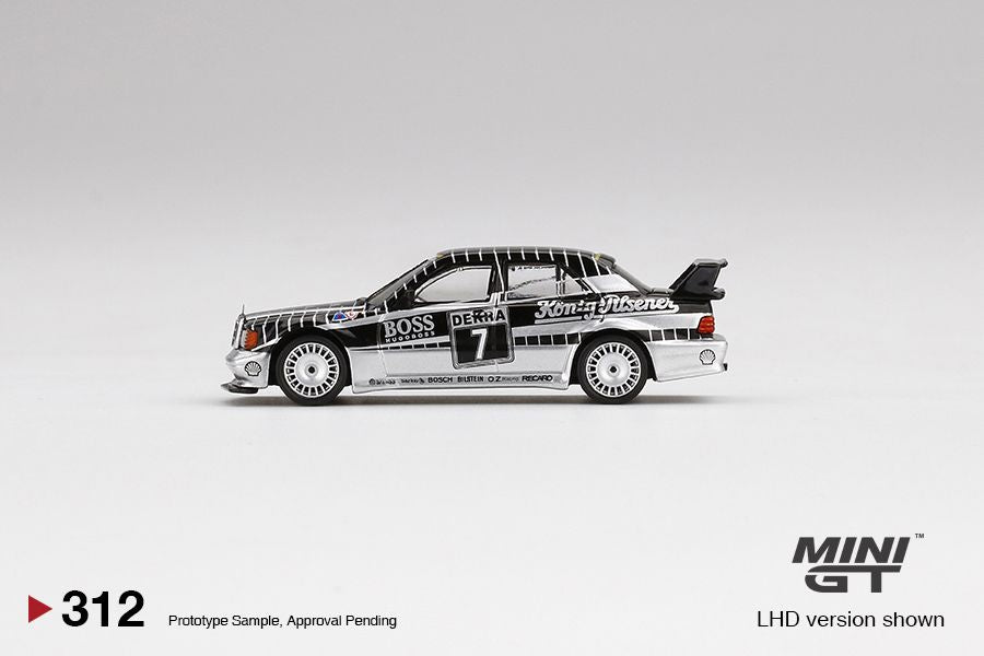 1/64 Mini GT #312 Mercedes-Benz 190E 2.5-16 Evolution II #7 AMG-Mercedes 1990 DTM Limited Edition mgt00312