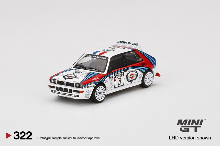1/64 Mini GT #322 Lancia Delta HF Intergrale Evoluzione 1992 Rally 1000 Lakes Winner #3 Limited Edition mgt00322