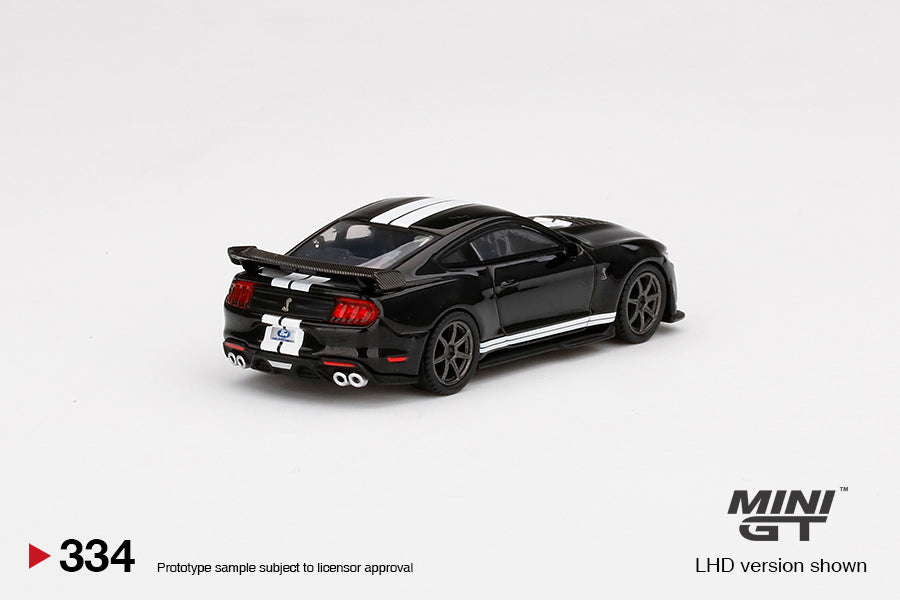 1:64 Mini GT #334 Ford Mustang Shelby GT500 Shadow Black Limited Edition mgt00334