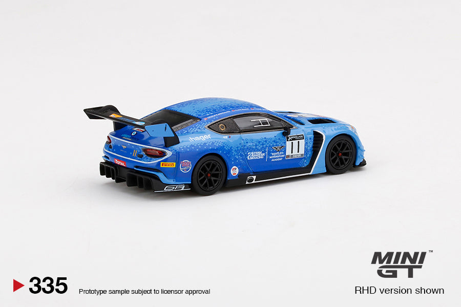 1:64 Mini GT #335 Bentley Continental GT3 #11 Team Parker 2020 Total 24 Hrs of Spa Limited Edition mgt00335
