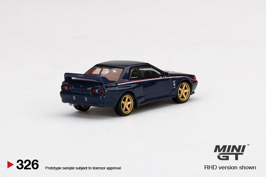 1:64 Mini GT #326 Nissan Skyline GT-R(R32) Nismo S-Tune Dark Blue Limited Edition mgt00326