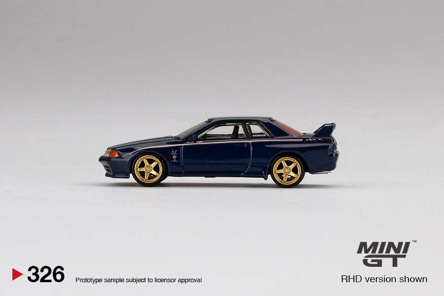 1:64 Mini GT #326 Nissan Skyline GT-R(R32) Nismo S-Tune Dark Blue Limited Edition mgt00326