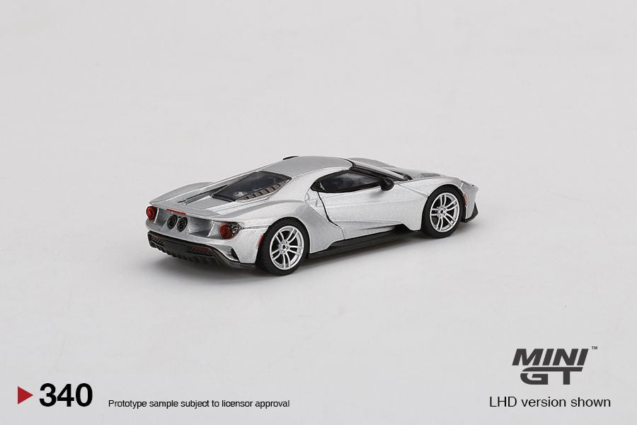 1:64 Mini GT #340 Ford GT Ingot Silver Limited Edition mgt00340
