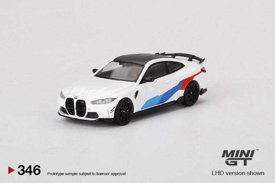 1:64 Mini GT #346 BMW M4 Performance (G82) Alpine White Limited Edition mgt00346