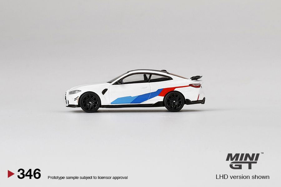 1:64 Mini GT #346 BMW M4 Performance (G82) Alpine White Limited Edition mgt00346
