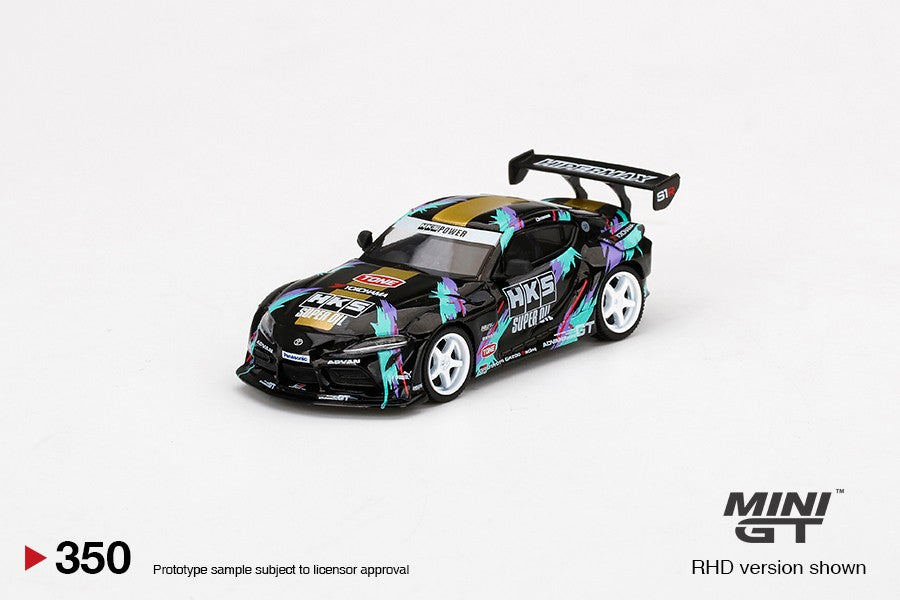 1:64 Mini GT#350 HKS Toyota GR Supra (A90) 2020 Tokyo Auto Salon Limited Edition mgt00350