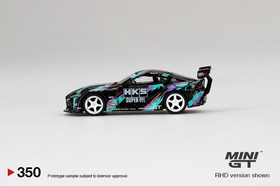 1:64 Mini GT#350 HKS Toyota GR Supra (A90) 2020 Tokyo Auto Salon Limited Edition mgt00350
