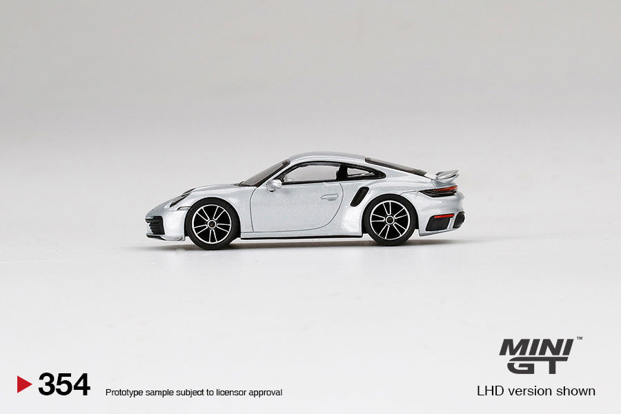 1:64 Mini GT #354 Porsche 911 Turbo S GT Silver Metallic Limited Edition mgt00354