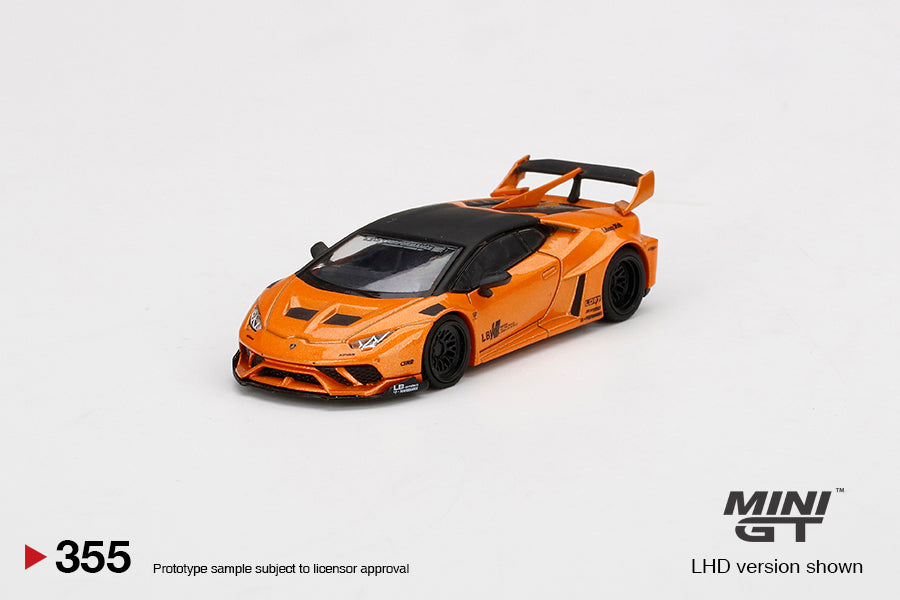 1:64 Mini GT #355  LB★WORKS Lamborghini Huracán GT Arancio Borealis Limited Edition MGT00355