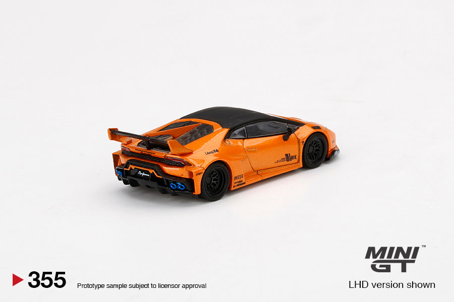 1:64 Mini GT #355  LB★WORKS Lamborghini Huracán GT Arancio Borealis Limited Edition MGT00355