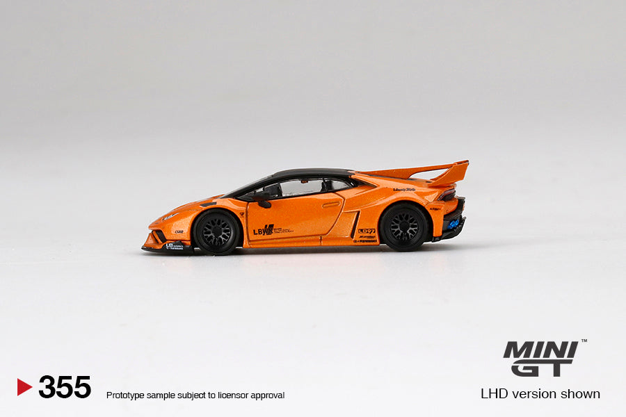 1:64 Mini GT #355  LB★WORKS Lamborghini Huracán GT Arancio Borealis Limited Edition MGT00355