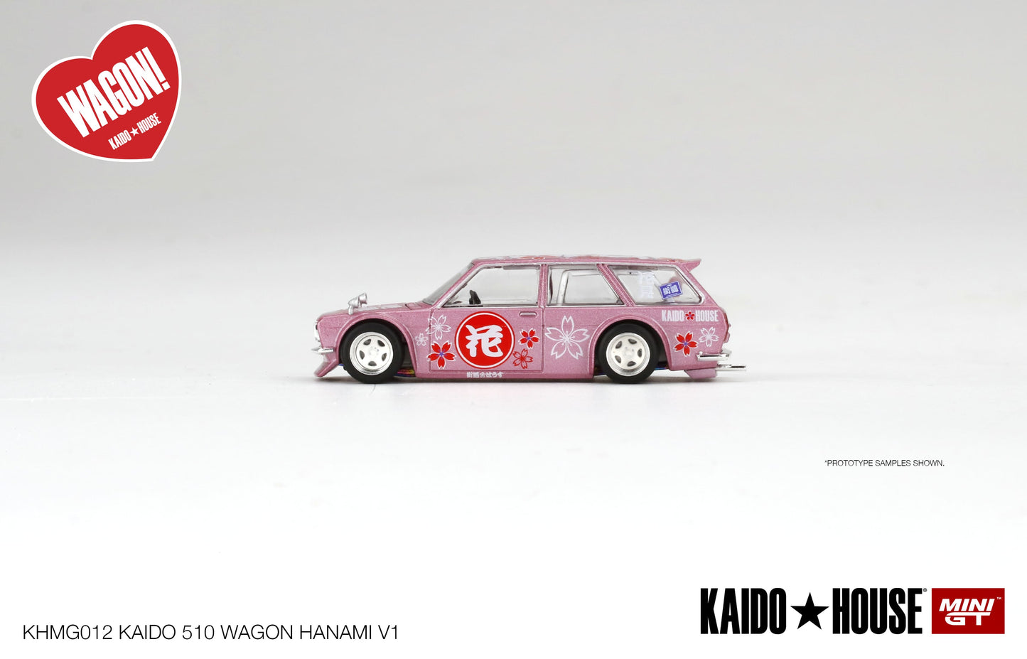 1/64 Kaido House x Mini GT Datsun Kaido 510 Wagon Hanami V1 Pink Limited Edition KHMG012 SEALED