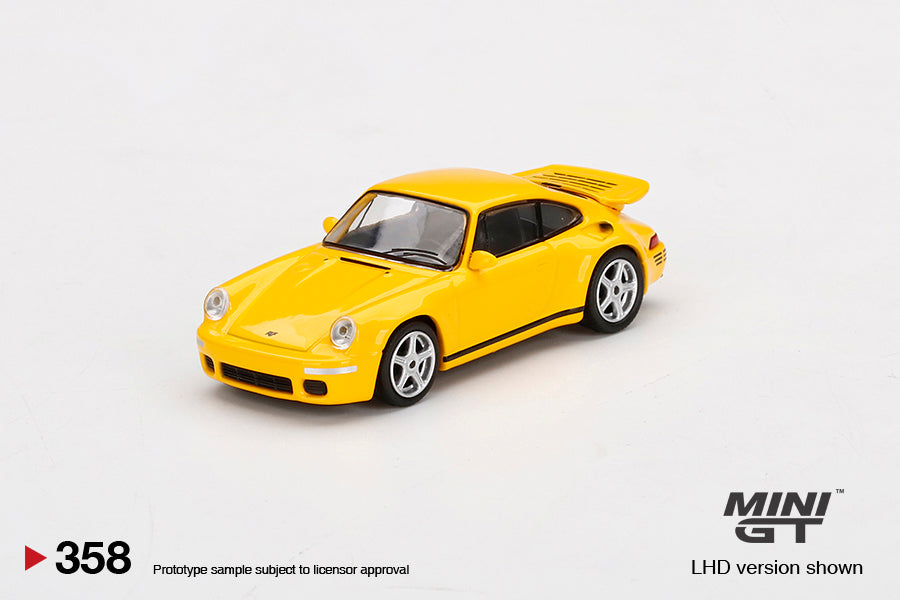 1:64 Mini GT #358 RUF CTR Anniversary Blossom Yellow Limited Edition MGT00358