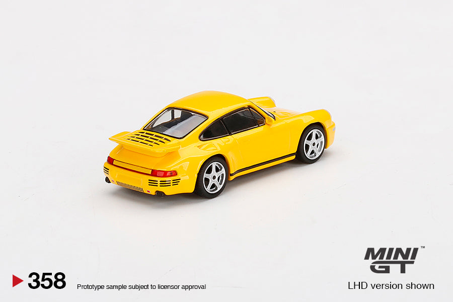 1:64 Mini GT #358 RUF CTR Anniversary Blossom Yellow Limited Edition MGT00358
