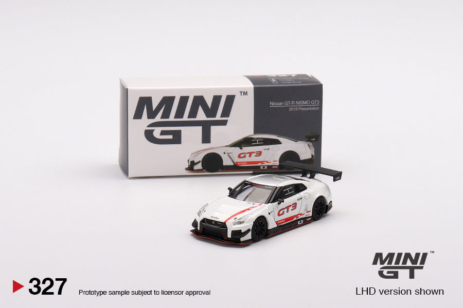 1:64 Mini GT #327 Nissan GT-R NISMO GT3 2018 Presentation Limited Edition mgt00327