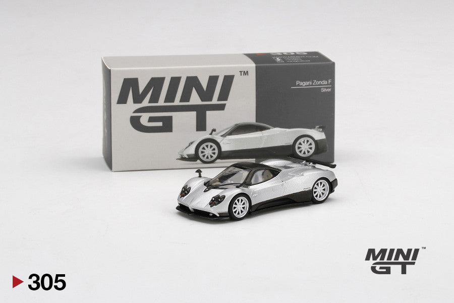 1:64 Mini GT #305 Pagani Zonda F Silver Limited Edition MGT00305