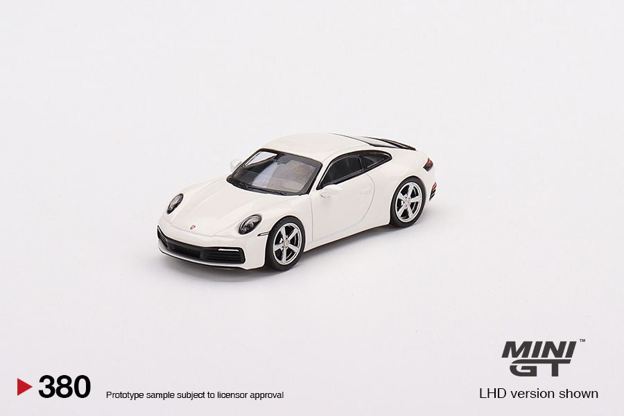 1/64 Mini GT #380 Porsche 911 (992) Carrera S White Limited Edition mgt00380