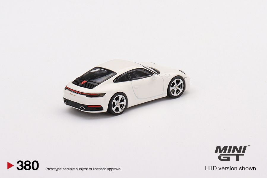 1/64 Mini GT #380 Porsche 911 (992) Carrera S White Limited Edition mgt00380