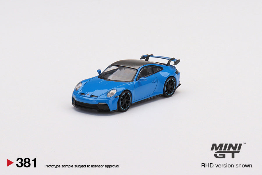 1:64 Mini GT #381 Porsche 911 (992) GT3 Shark Blue Limited Edition MGT00381