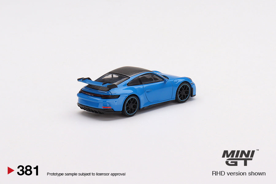 1:64 Mini GT #381 Porsche 911 (992) GT3 Shark Blue Limited Edition MGT00381