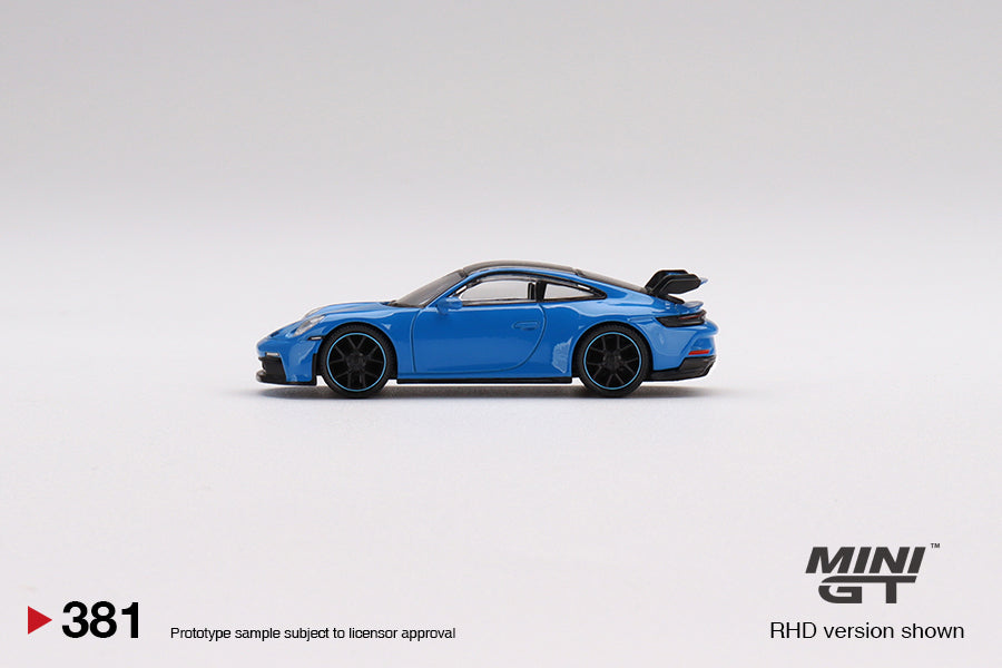 1:64 Mini GT #381 Porsche 911 (992) GT3 Shark Blue Limited Edition MGT00381