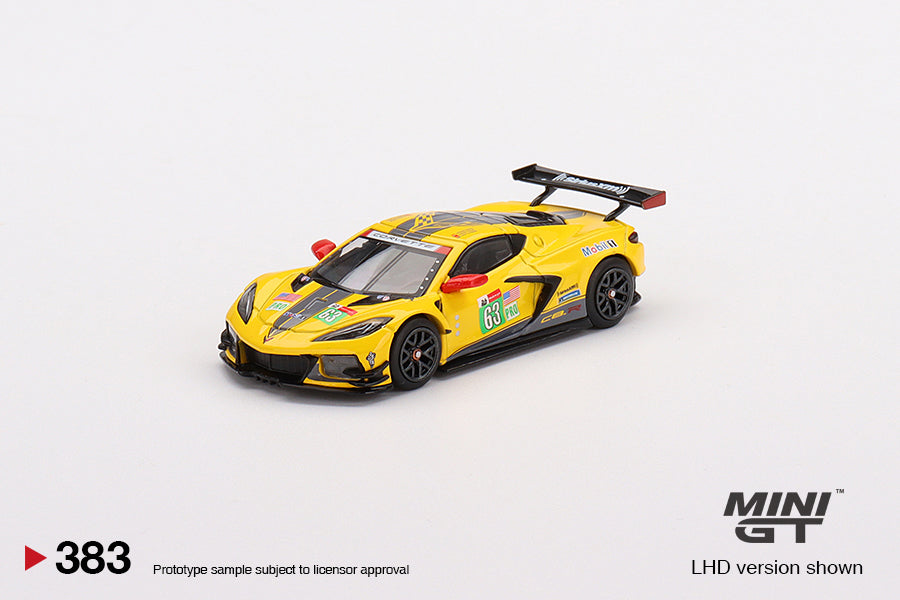 1:64 Mini GT #383 Chevrolet Corvette C8.R #63 Corvette Racing 2021 Le Mans 24 Hrs GTE PRO 2nd Place Limited Edition MGT00383