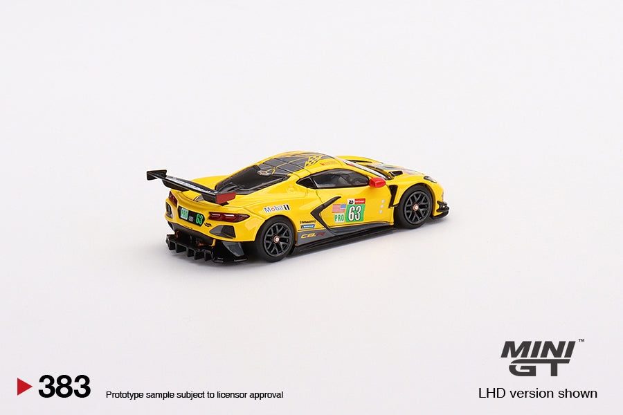 1:64 Mini GT #383 Chevrolet Corvette C8.R #63 Corvette Racing 2021 Le Mans 24 Hrs GTE PRO 2nd Place Limited Edition MGT00383