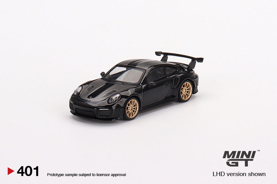 Mini GT 1:64 #401 Porsche 911(991) GT2 RS Weissach Package Black Limited Edition mgt00401