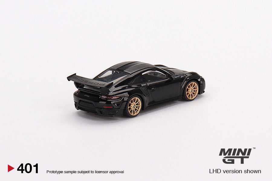 Mini GT 1:64 #401 Porsche 911(991) GT2 RS Weissach Package Black Limited Edition mgt00401