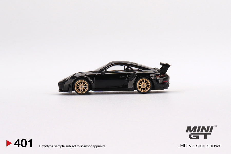Mini GT 1:64 #401 Porsche 911(991) GT2 RS Weissach Package Black Limited Edition mgt00401