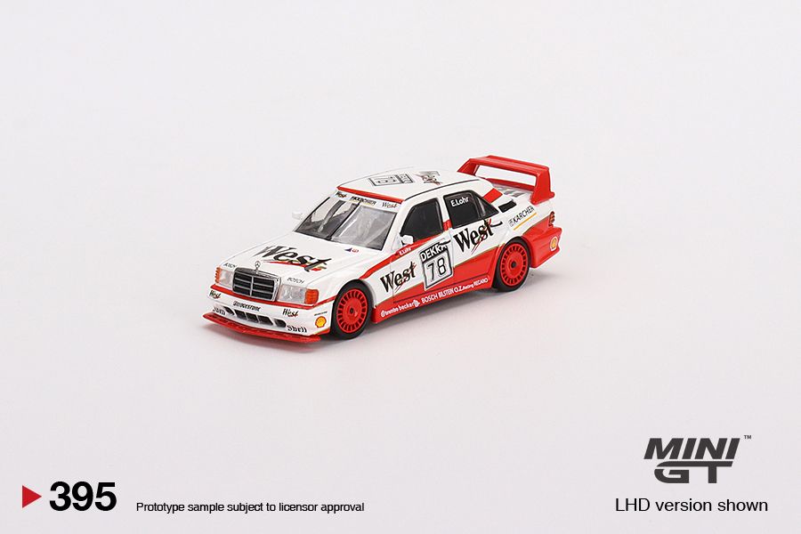 1/64 Mini GT #395 Mercedes-Benz 190E 2.5 16 Evolution II 1991 DTM #78 Lohr Limited Edition mgt00395