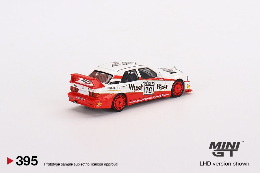 1/64 Mini GT #395 Mercedes-Benz 190E 2.5 16 Evolution II 1991 DTM #78 Lohr Limited Edition mgt00395