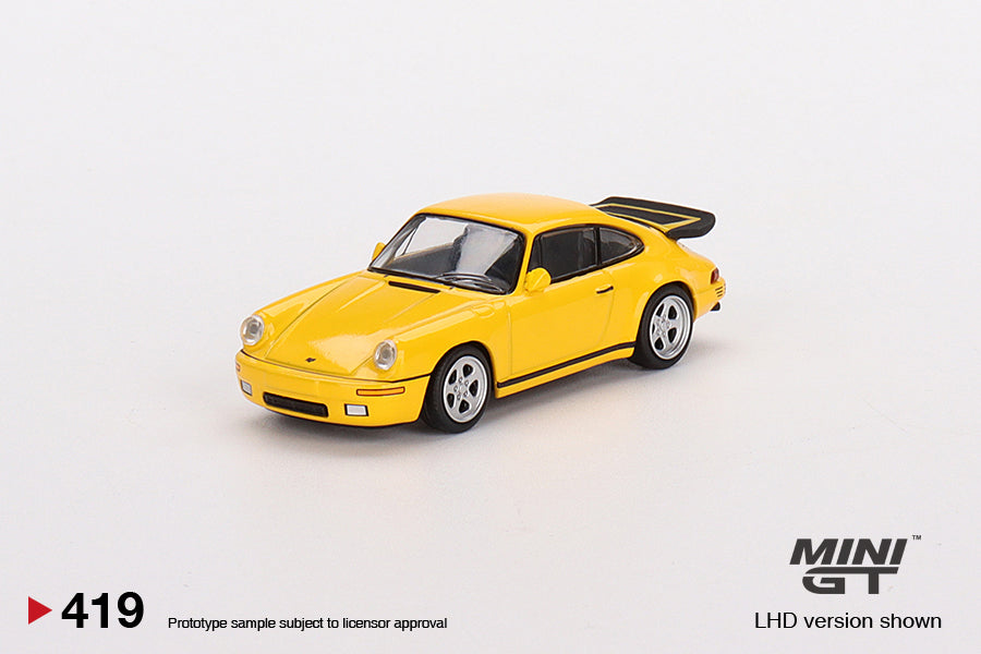 1:64 Mini GT #419 RUF CTR 1987 Blossom Yellow Limited Edition mgt00419