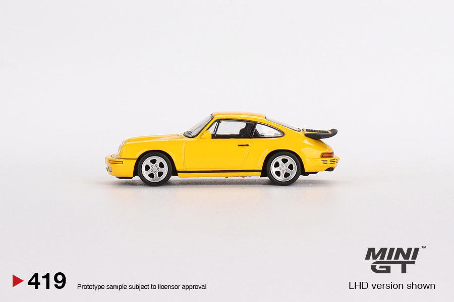 1:64 Mini GT #419 RUF CTR 1987 Blossom Yellow Limited Edition mgt00419